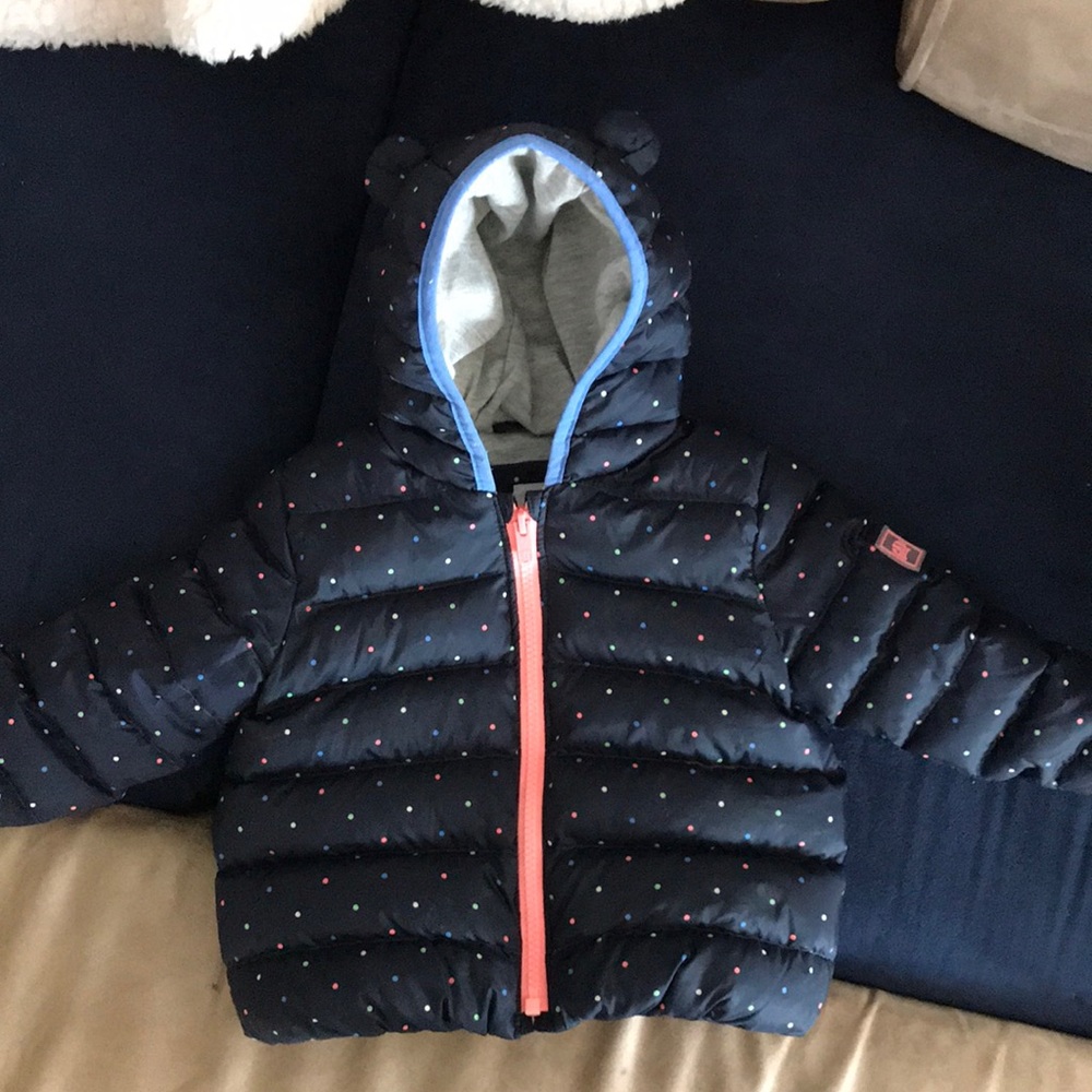 Gap navy down jacket 12-18mo excellent condition!!
